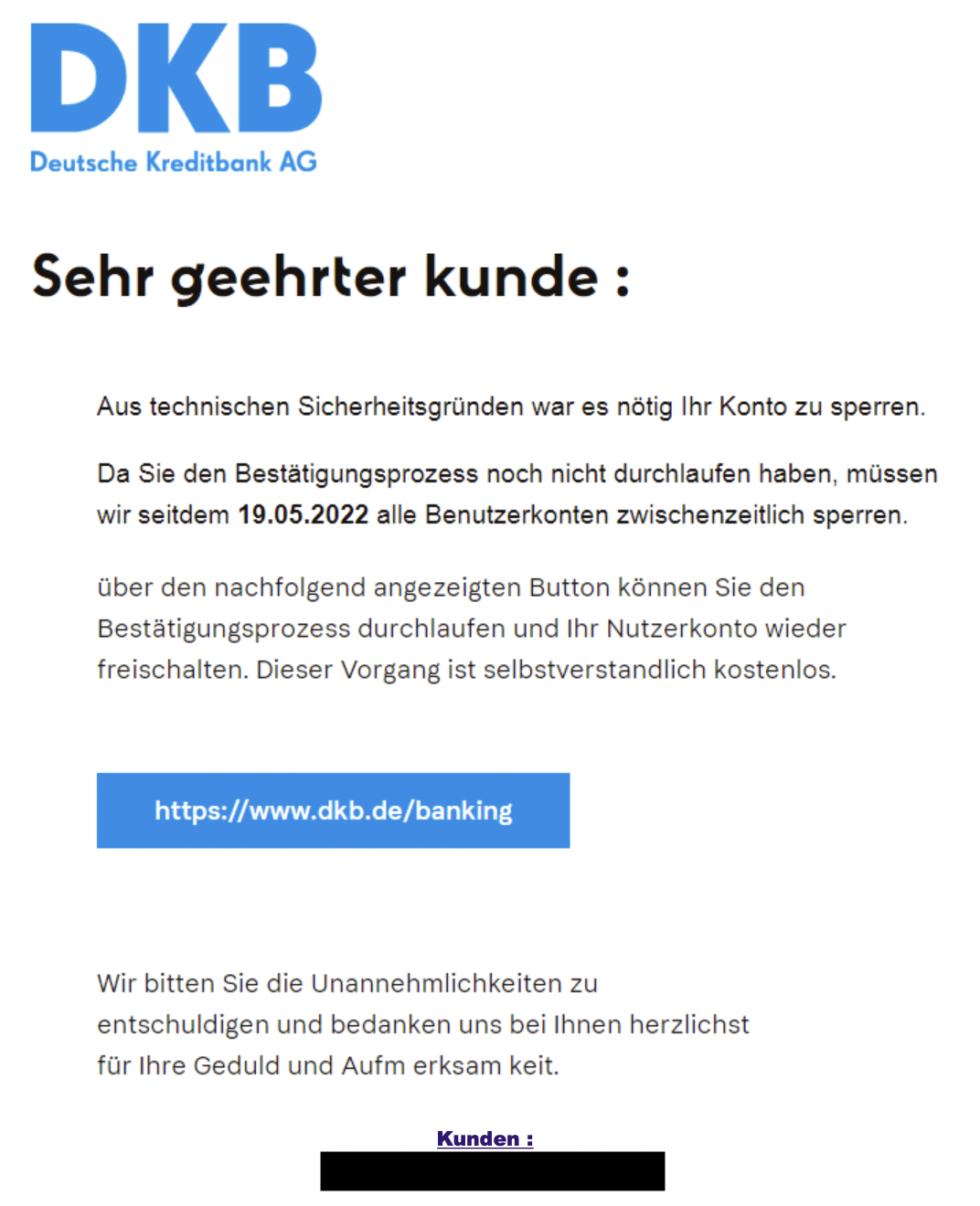 DKB Phishing