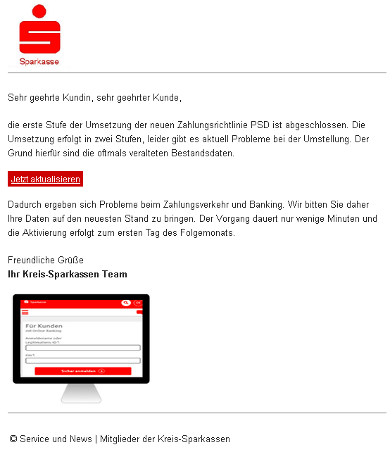 Phishing Sparkasse