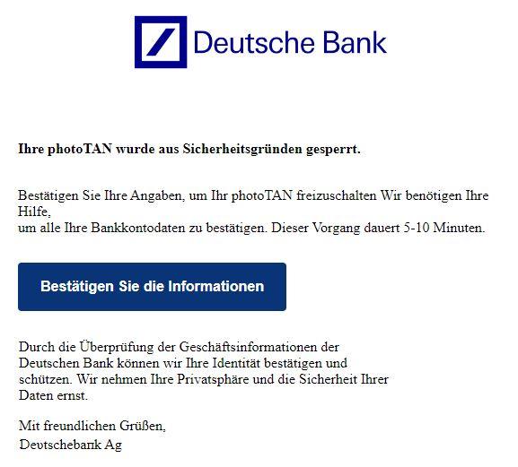 Deutsche Bank Phishing