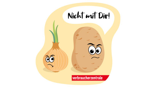 Zwiebel und Kartoffel sind sauer auf einander, weil diese nicht zusammen gelagert werden sollten