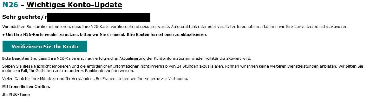 N26 Phishing