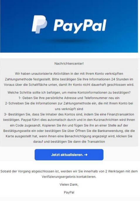 PayPal Phishing