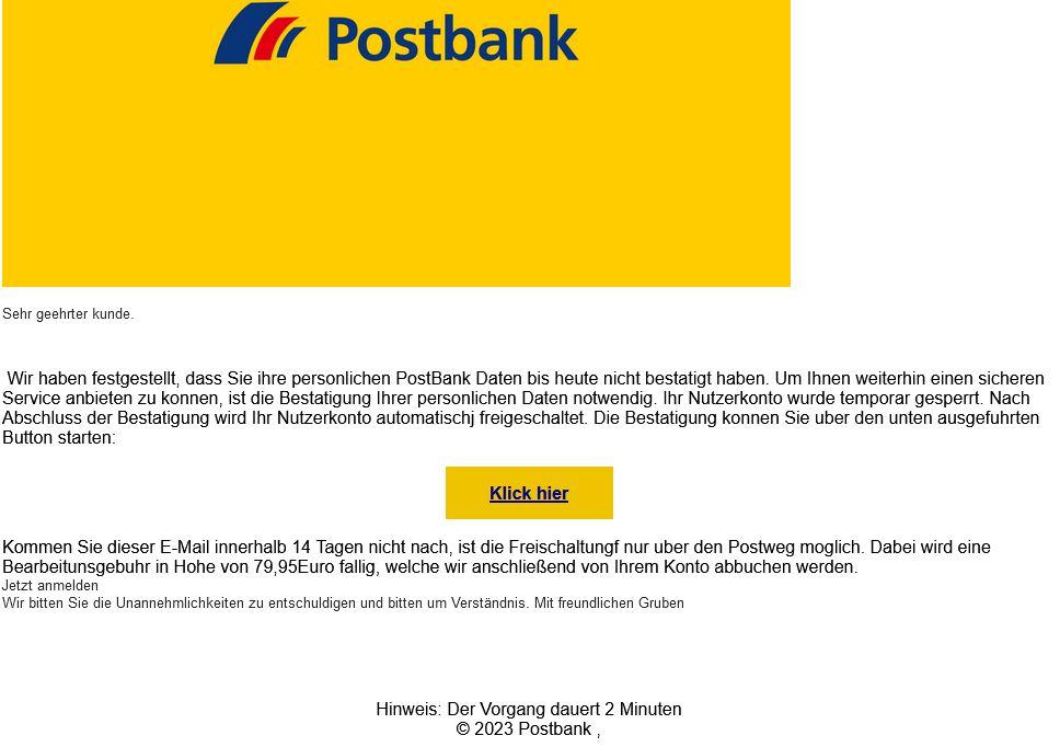 Phishing Postbank