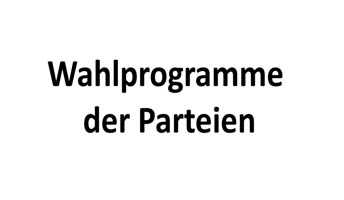Wahlprogramme