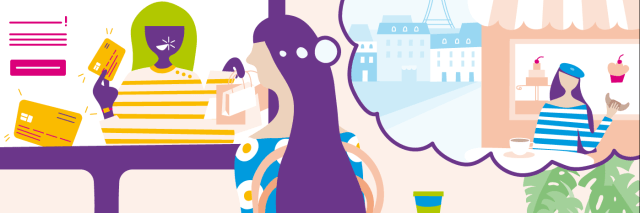 Verbraucherin sucht online Kreditkarte