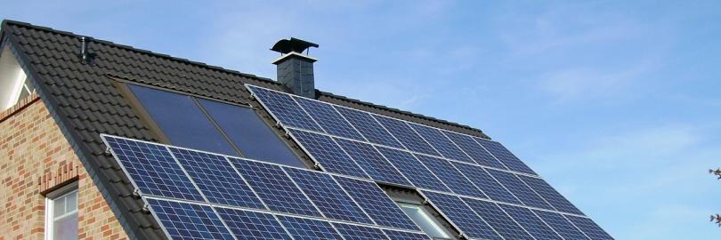 Photovoltaikanlage auf einem Hausdach