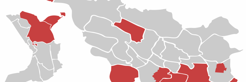 Karte der Quartiersberatungen der Verbraucherzentrale Bremen