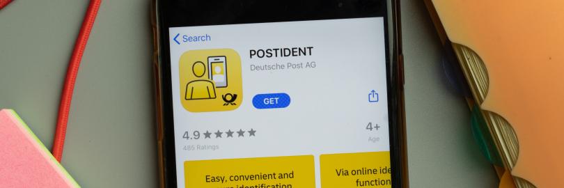 PostIDENT-Verfahren auf einem Smartphone