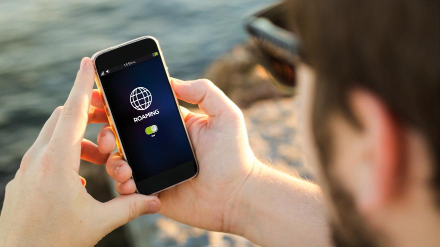 Blick auf ein Smartphone