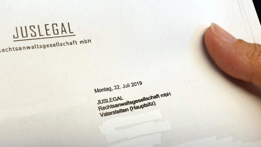 Brief von Juslegal