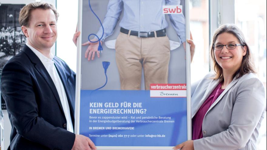 Energiebudgetberatung Oelmann Kmita swb Verbraucherzentrale Bremen Stromsperren