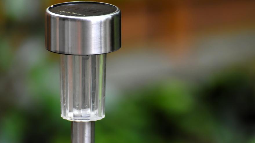 Solarlampe im Garten