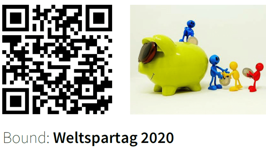 QR Code zum Bound Weltspartag 2020