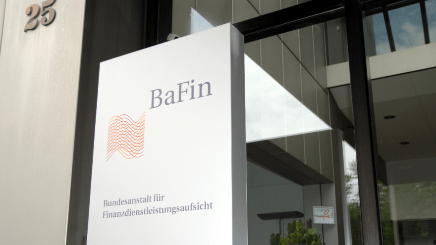 Eingang eines Gebäudes der BaFin