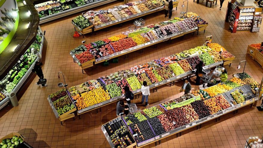 Obst und Gemüse im Supermarkt