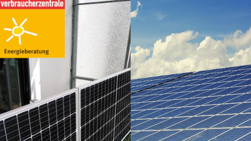 Steckersolar an Balkonbrüstung