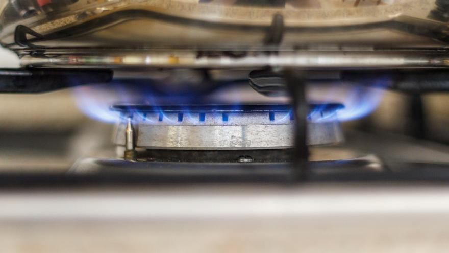 Gasflamme am Herd