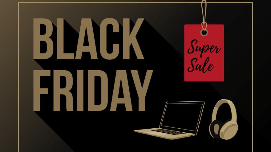 Gold auf Schwarz: Black Friday Super sale