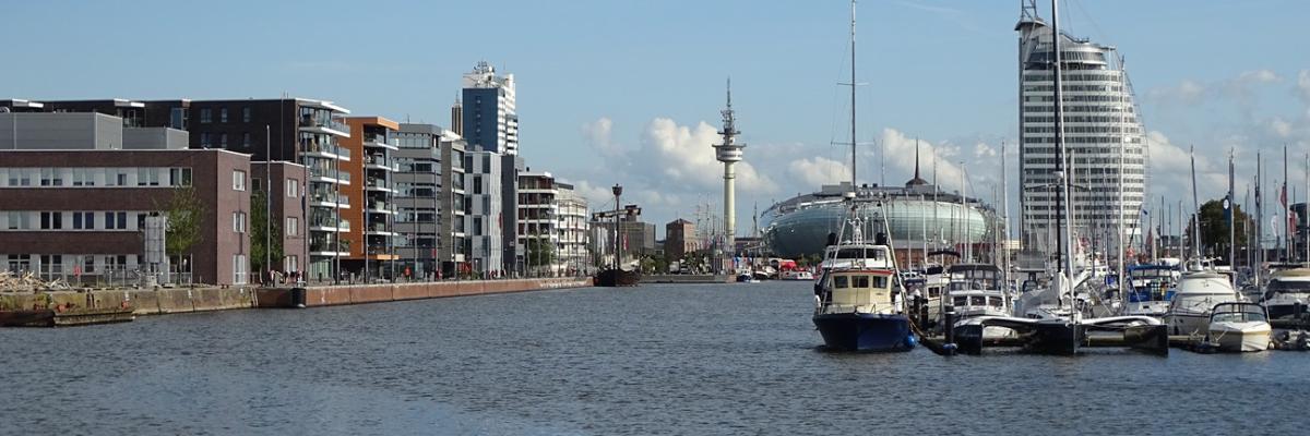 Die Skyline von Bremerhaven