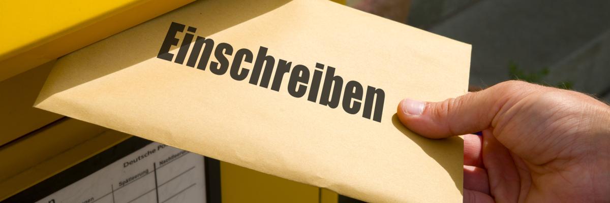 Einschreiben Brief