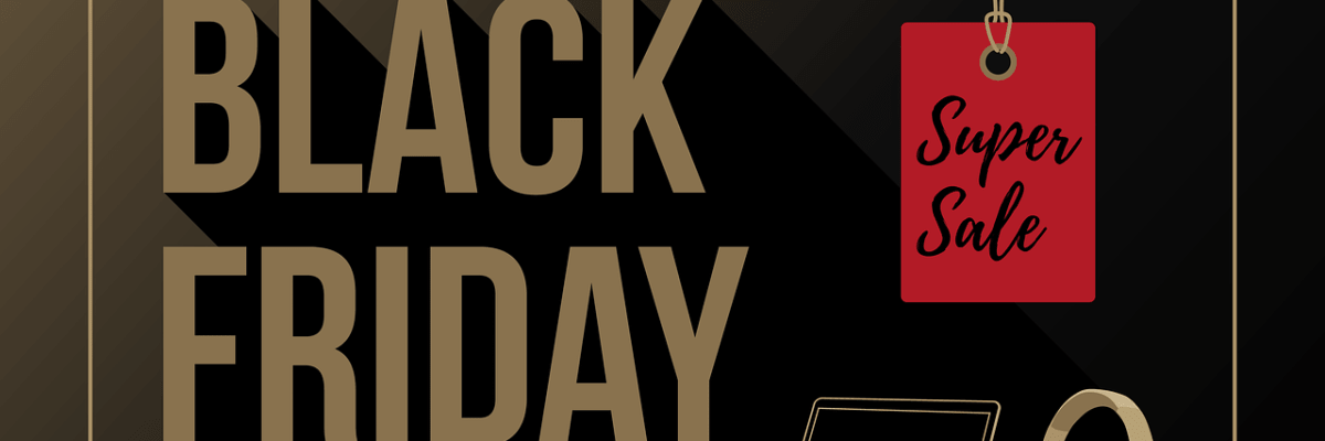 Gold auf Schwarz: Black Friday Super sale