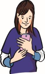 Frau mit Smartphone in der Hand