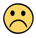 Abbildung trauriger Smiley