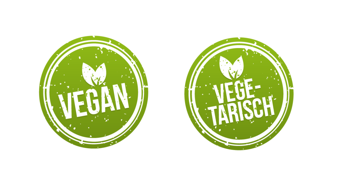 Label Vegan und Vegetarisch